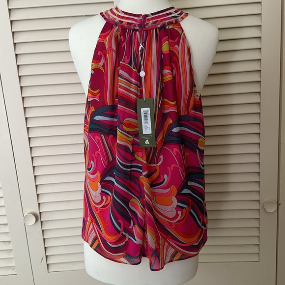 Trina Turk, Waldorf Top, Radio City Rose Multi. - Picture 2 of 6
